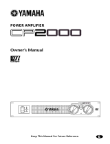 Yamaha CP2000 User manual