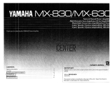 Yamaha MX-830 Owner's manual