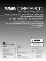 Yamaha DSP-E200 Owner's manual