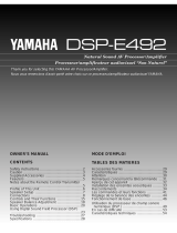 Yamaha DSP-E492 User manual