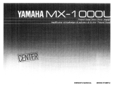 Yamaha MX-1000 Owner's manual