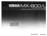 Yamaha MX-800/L Owner's manual