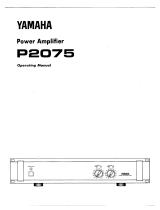 Yamaha P2075 Owner's manual