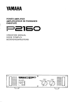 Yamaha P2160 Owner's manual