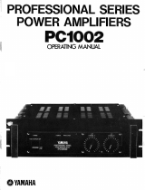 Yamaha PC1002 Owner's manual