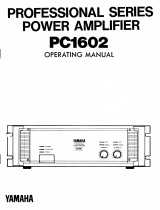 Yamaha PC1602 Owner's manual