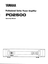 Yamaha PD2500 Owner's manual
