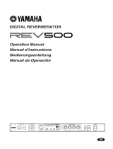 Yamaha REV500 Owner's manual