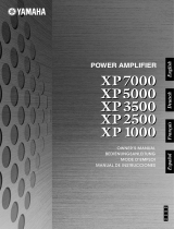 Yamaha XP7000 XP5000 XP3500 XP2500 XP1000 Owner's manual
