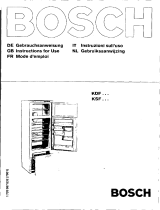 Bosch KDF7000 Owner's manual