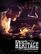 Klipsch Heritage Forte III Special Edition Matte Black Owner's manual