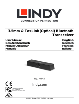 Lindy 3.5mm & TosLink (Optical) Bluetooth Transceiver User manual