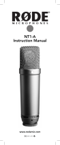 Rode NT1-A Vocal Condenser Microphone User manual