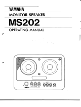 Yamaha MS202 Owner's manual