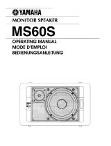 Yamaha MS60S Owner's manual