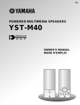 Yamaha YST-M40 Owner's manual