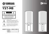 Yamaha YST-M8 User manual