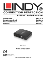 Lindy HDMI 4K30 Audio Extractor User manual