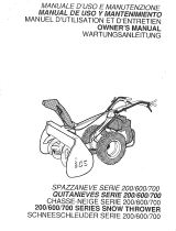 BCS Snow Thrower Pre-1995 Owner's manual