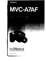 Sony Mavica MVC-A7AF User manual
