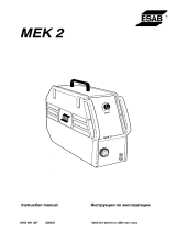 ESAB MEK 2 User manual