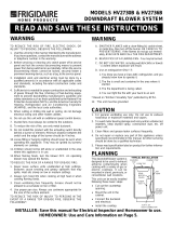 Frigidaire Ventilation Hood HV2730B User manual