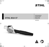 STIHL Akku-Blasgerät BGA 57 Set AK 20 + AL 101 Owner's manual