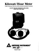 Amprobe Kilowatt Hour Meter User manual