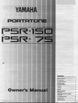 Yamaha PortaTone PSR-150 Owner's manual