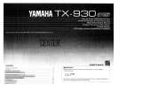 Yamaha TX-930 Owner's manual