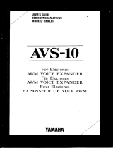Yamaha AVS-10 Owner's manual