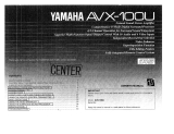 Yamaha AVX-1 Owner's manual