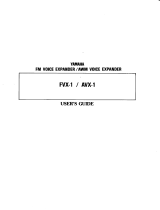 Yamaha FVX-1 Owner's manual