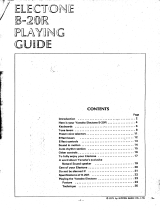 Yamaha B-20R Owner's manual