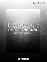 Yamaha Clavinova CVP- User manual