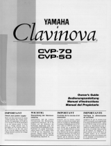 Yamaha Clavinova CVP-70 Owner's manual