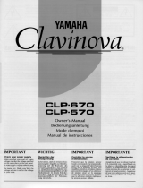 Yamaha CLP 570 Owner's manual