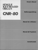 Yamaha CNR-80 Owner's manual
