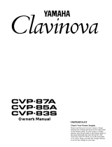 Yamaha CVP-85A Owner's manual
