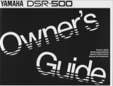 Yamaha DSR-500 Owner's manual