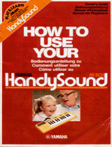 Yamaha HandySound HS-501 Owner's manual