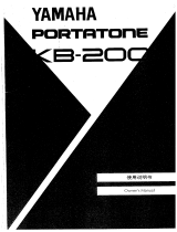 Yamaha KB-200 Owner's manual