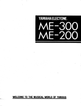 Yamaha ME-300 Owner's manual