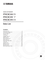 Yamaha MODX8 Datasheet