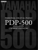 Yamaha PDP-500 Owner's manual