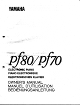 Yamaha PF-80 Owner's manual