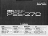 Yamaha PSS-270 Owner's manual