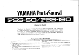 Yamaha porta sound pss-50 Owner's manual