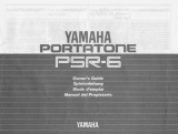 Yamaha PortaTone PSR-6 Owner's manual