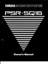 Yamaha PSR-SQ16 Owner's manual